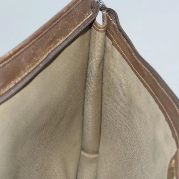 GUCCI GG Supreme Web Sherry Line Bag PVC Beige Green - Picture 11 of 15